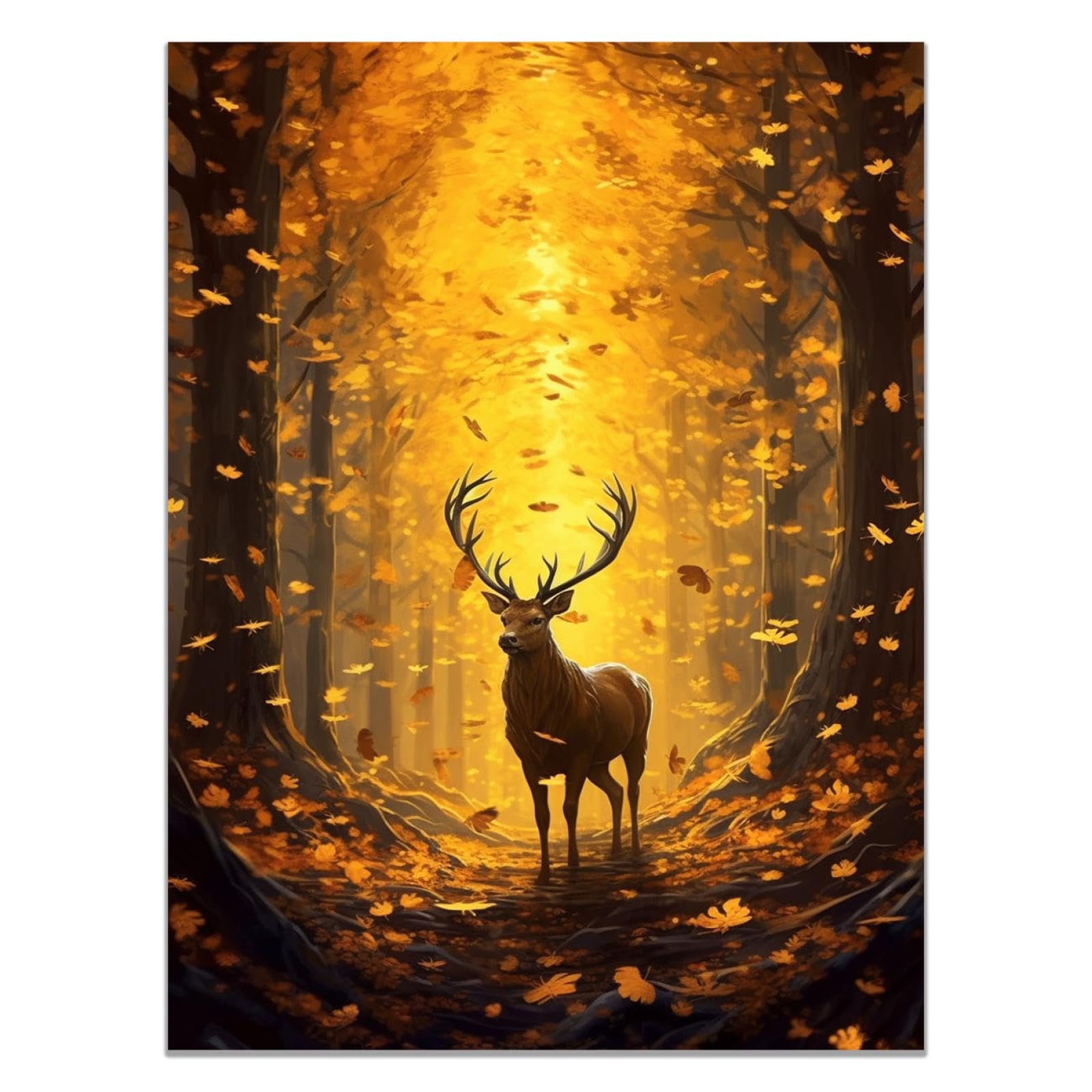 Amazon.co.jp: 動物の鹿 絵画 装飾画 アートパネル インテリア